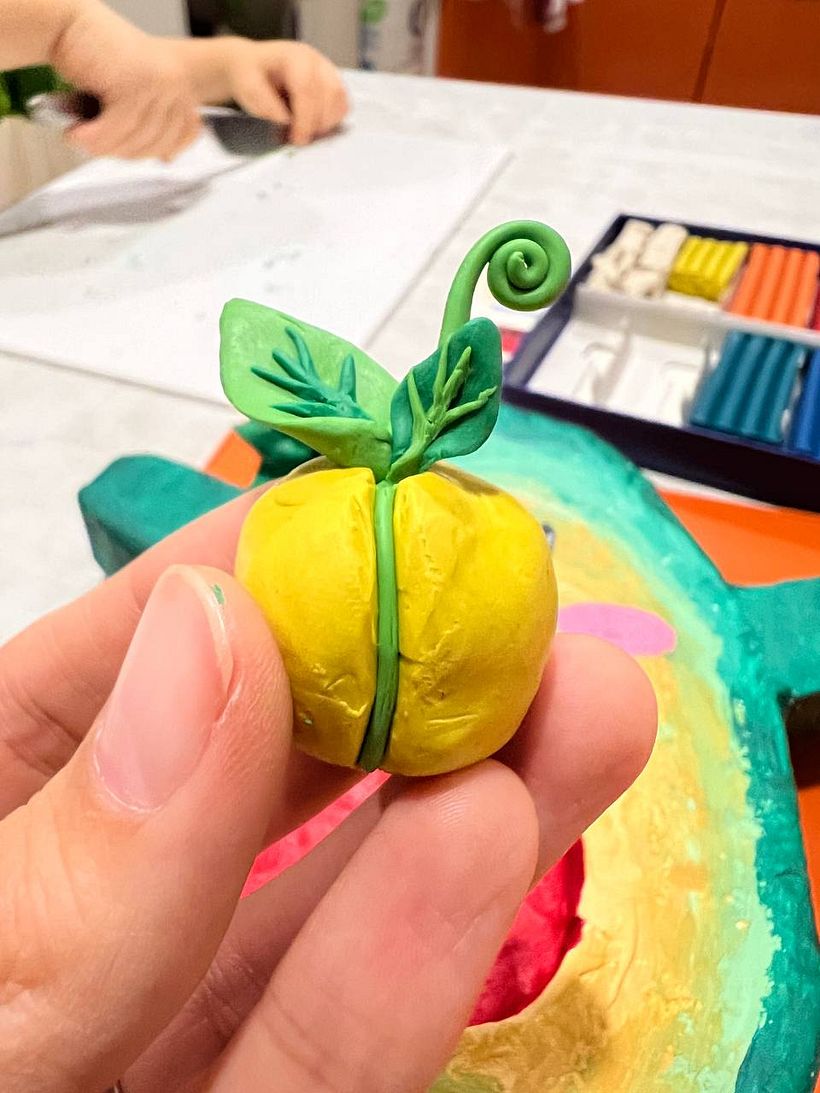 My project for course: Paper Mache for Beginners: Sculpt a Colorful Character 6
