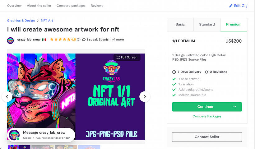 Mi proyecto del curso: Freelance: comienza tu carrera creativa con Fiverr 4