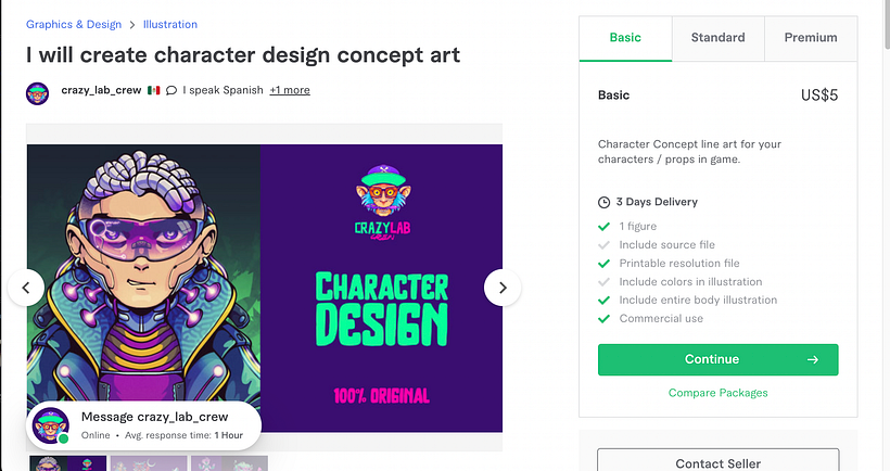 Mi proyecto del curso: Freelance: comienza tu carrera creativa con Fiverr 8