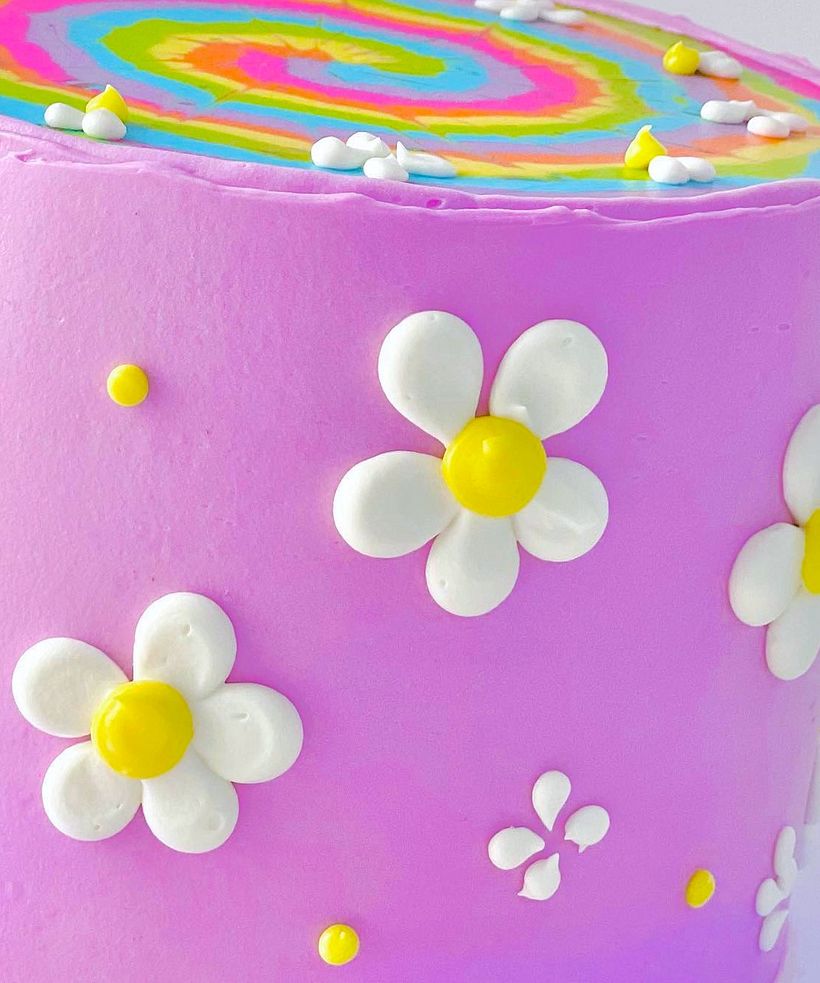 Pasteles Tie-Dye y Cotton cake 5