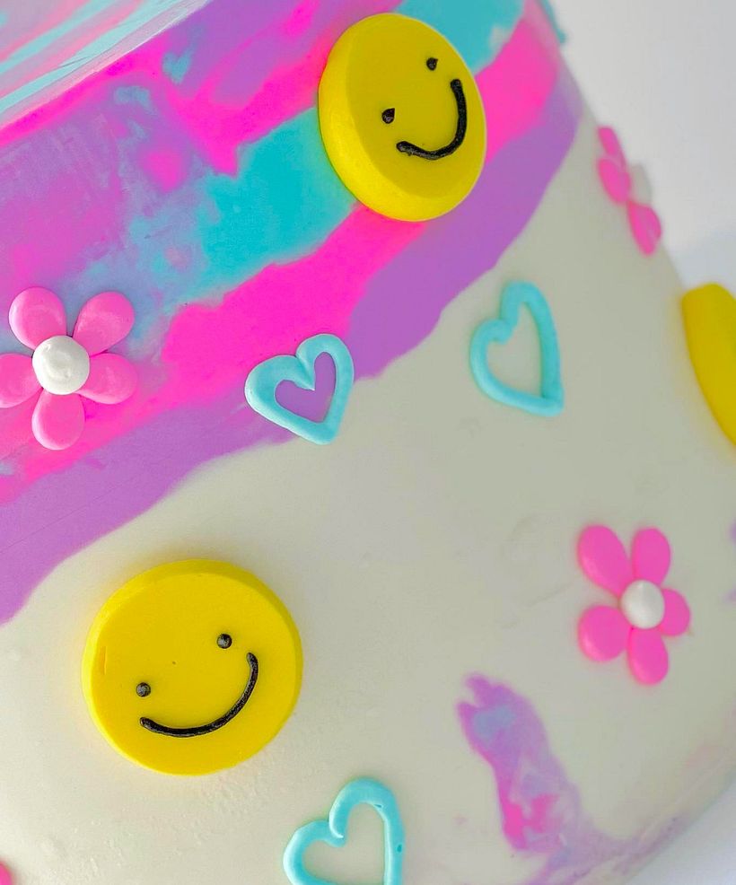 Pasteles Tie-Dye y Cotton cake 9