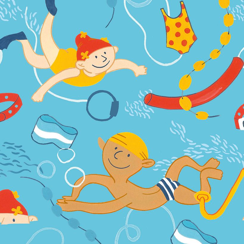 Création de motifs illustrés : La piscine 3
