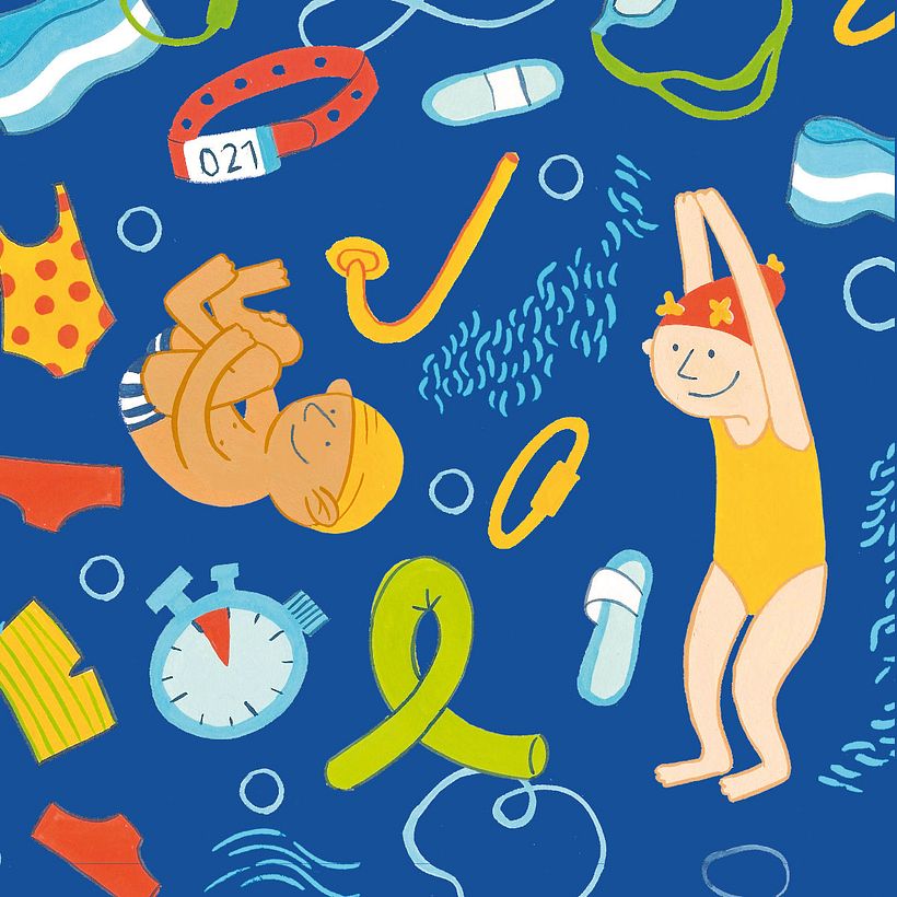 Création de motifs illustrés : La piscine 4