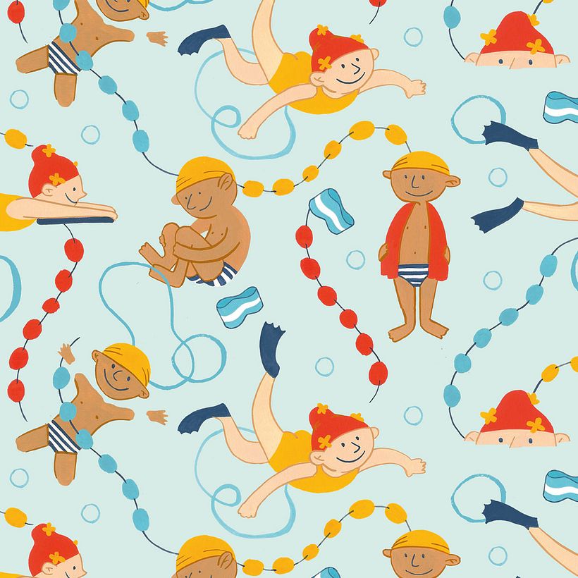 Création de motifs illustrés : La piscine 4