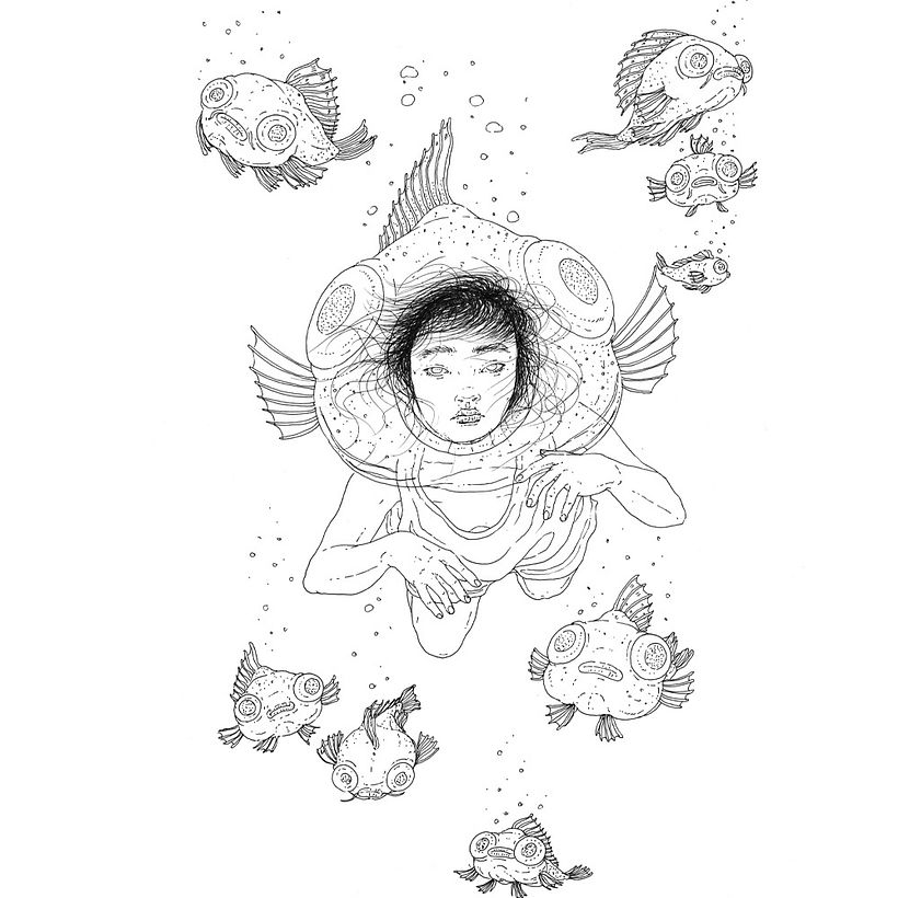 Swimming Fish-Head 4
