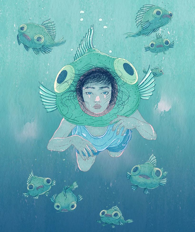 Swimming Fish-Head 2