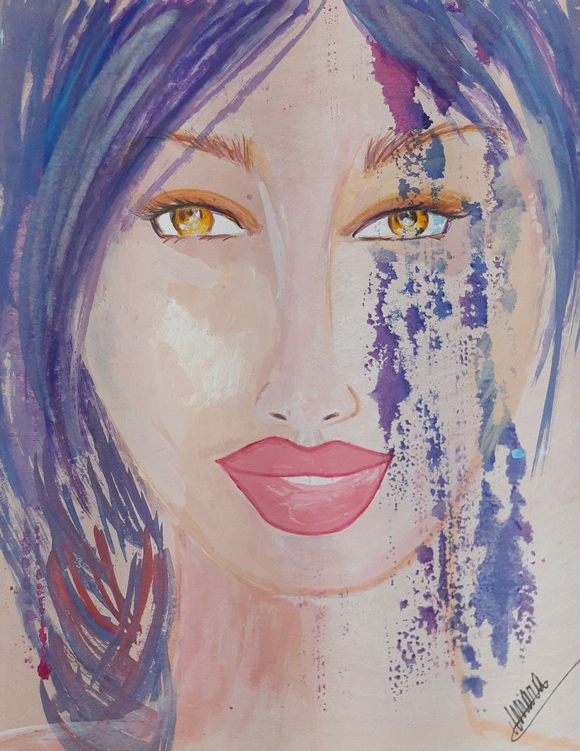 MarArtesOficial - Retrato púrpura - Em minha busca aprendiz...erro muito tentando acertar 