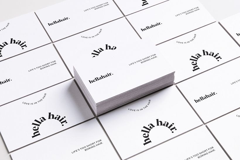 Hella Hair branding 4