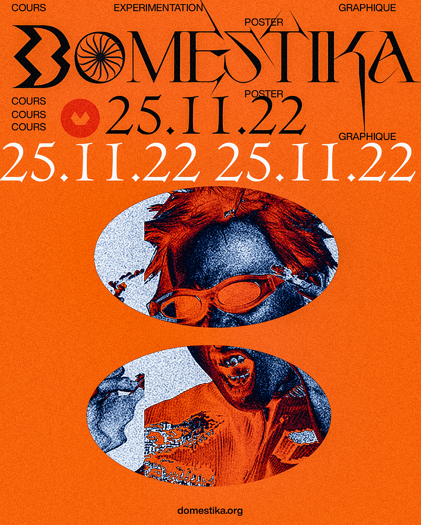Domestika Poster Rendu : Techniques expérimentales de graphisme : cassez les codes 3