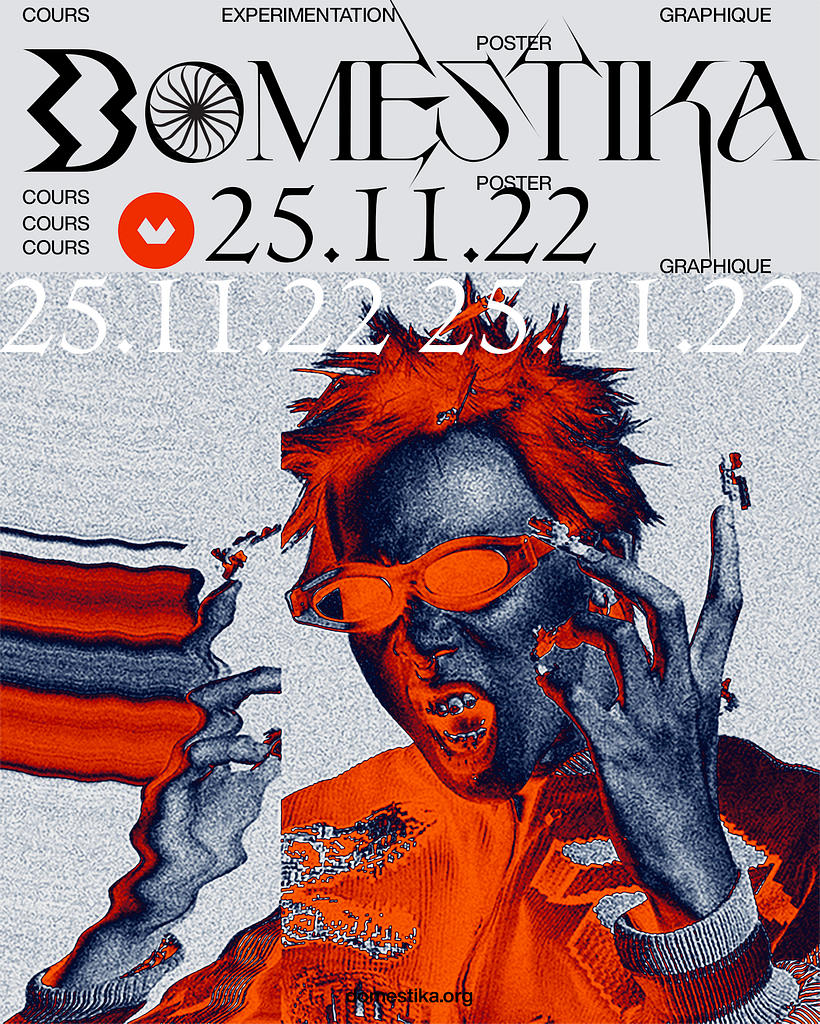 Domestika Poster Rendu : Techniques expérimentales de graphisme : cassez les codes 1