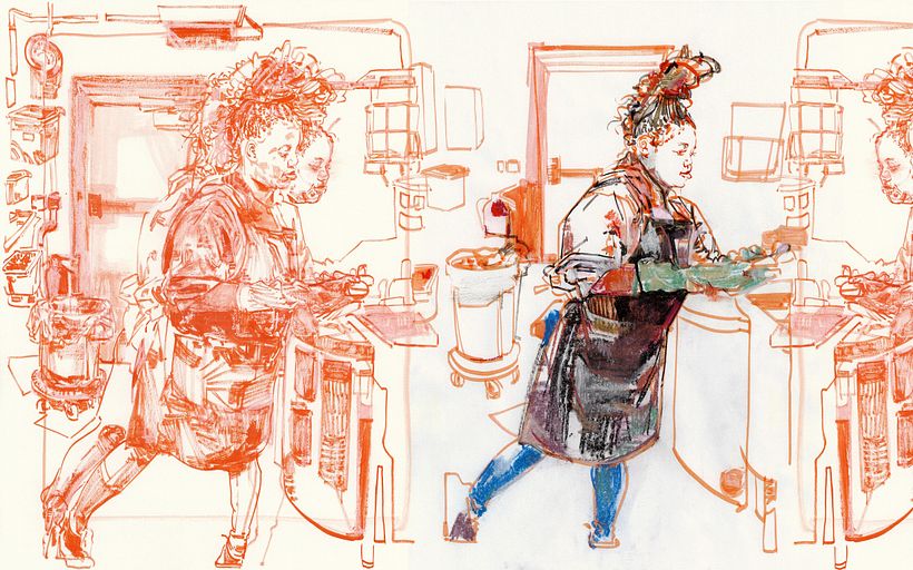 Collage 4: Drawing Action