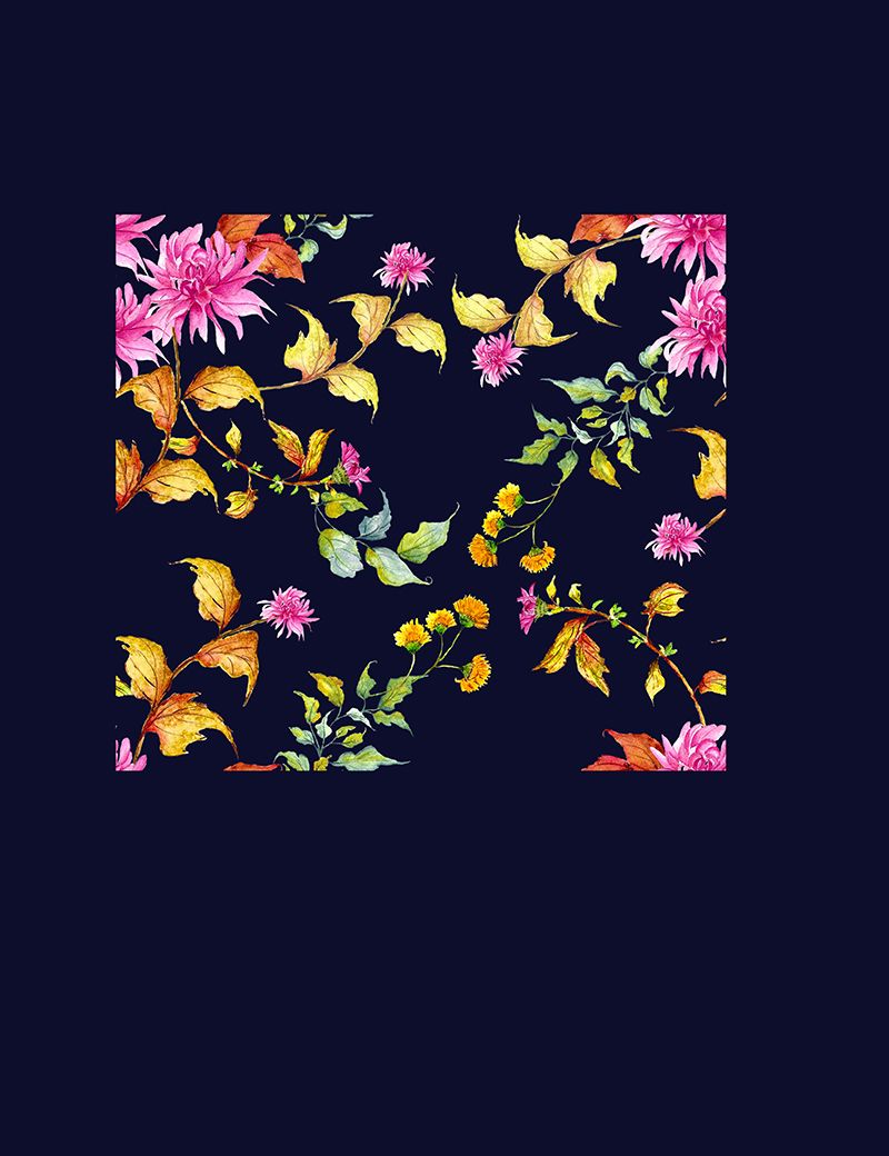 Pattern en fondo azul