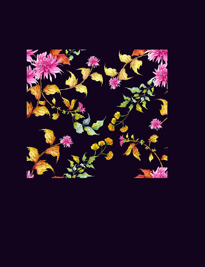 Pattern en fondo violeta