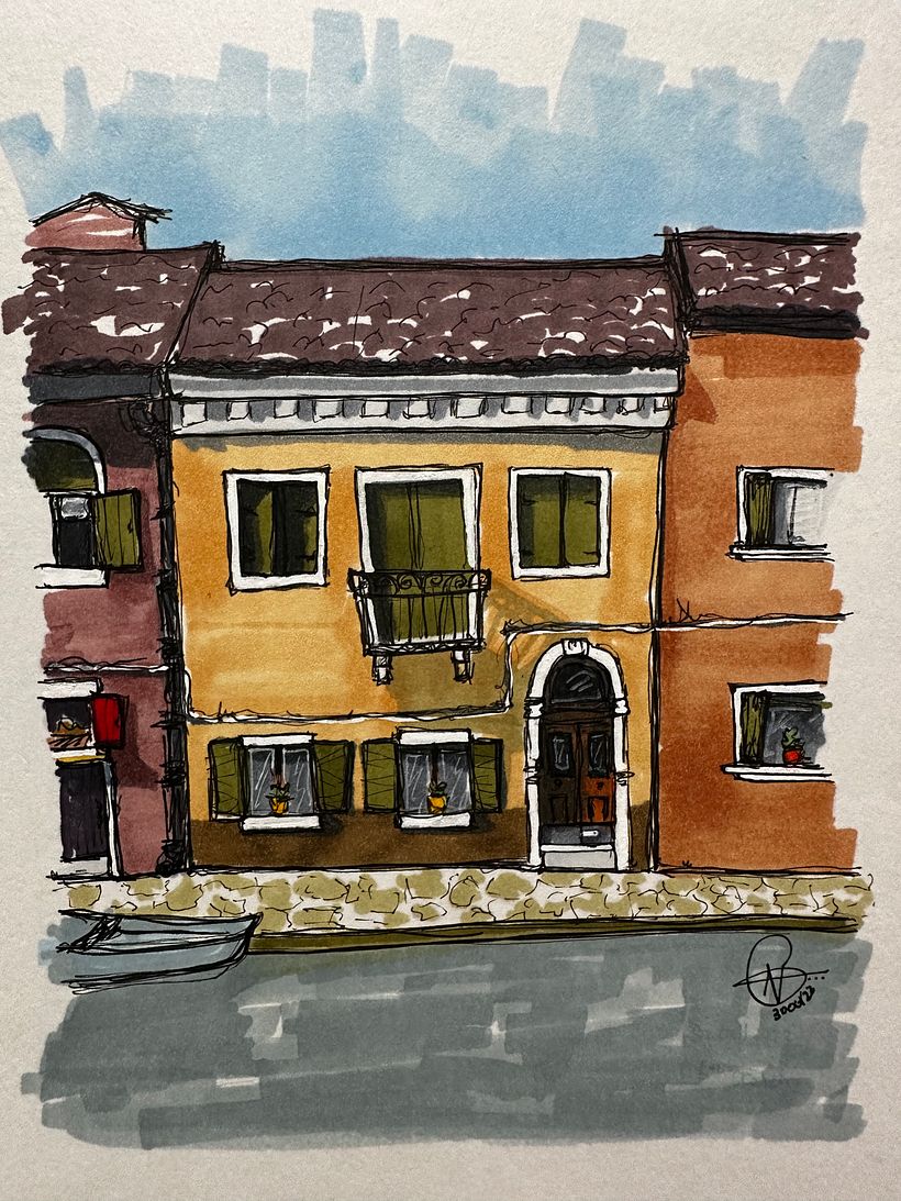 My project for course: Expressive Architectural Sketching with Colored Markers 1