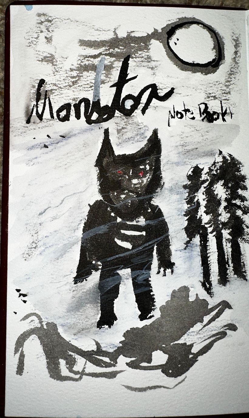 Mi proyecto del curso: Técnicas de ilustración para desbloquear tu creatividad Vacaciones monstruosas 1