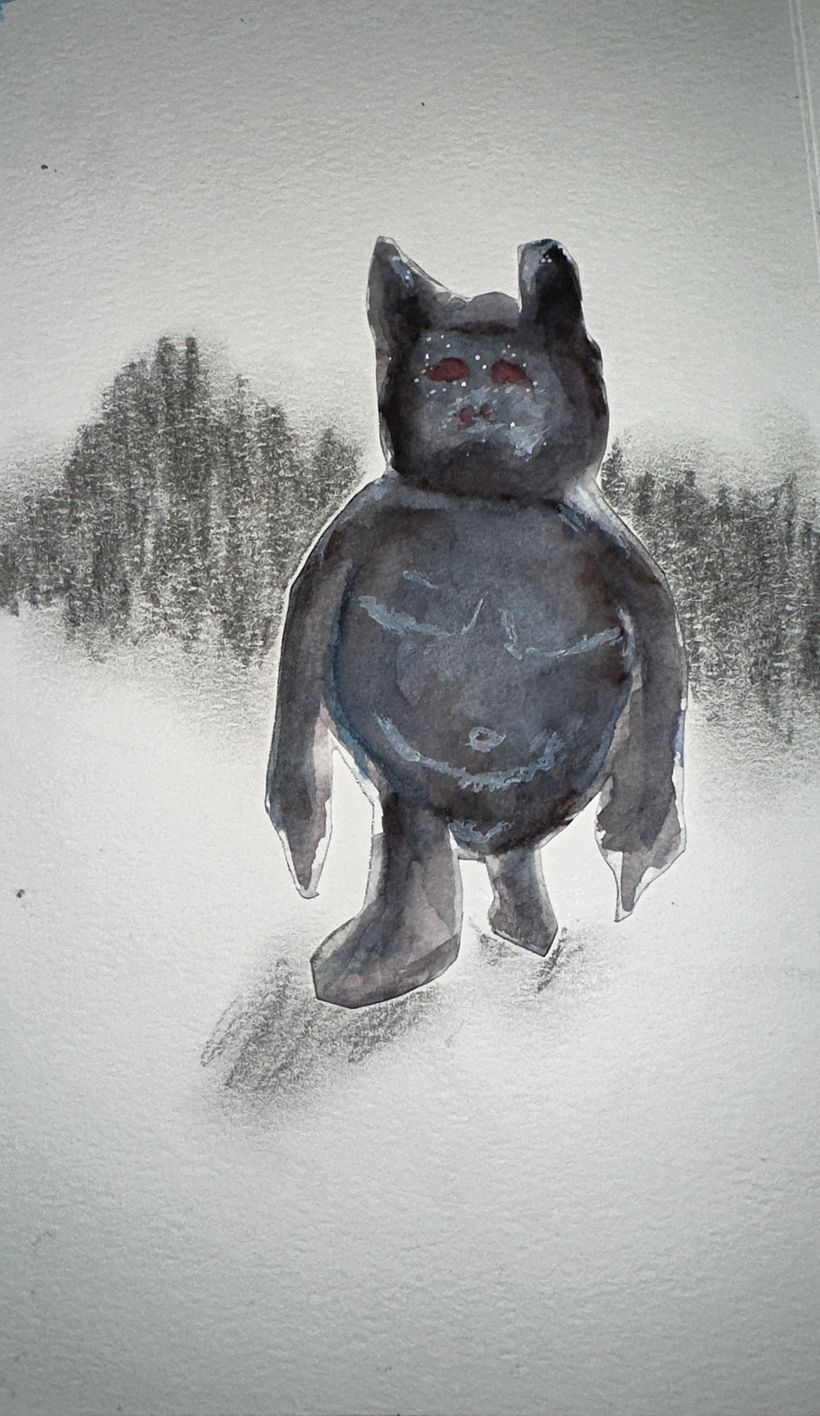 Mi proyecto del curso: Técnicas de ilustración para desbloquear tu creatividad Vacaciones monstruosas 4