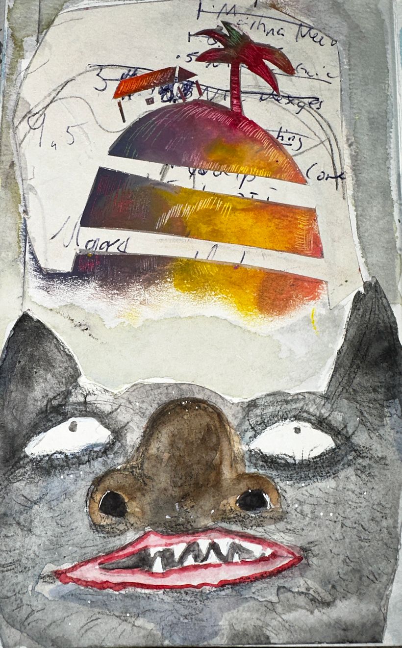 Mi proyecto del curso: Técnicas de ilustración para desbloquear tu creatividad Vacaciones monstruosas 6