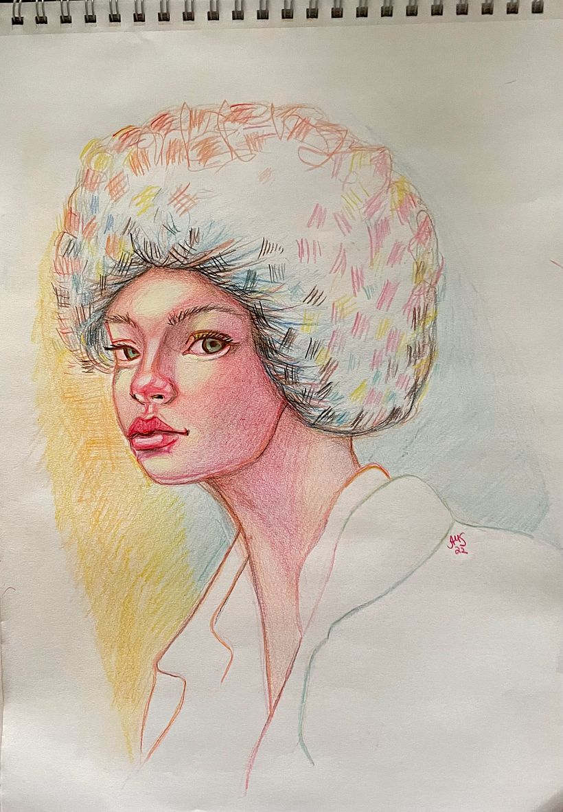 My project for course: Vibrant Portrait Drawing with Colored Pencils 1