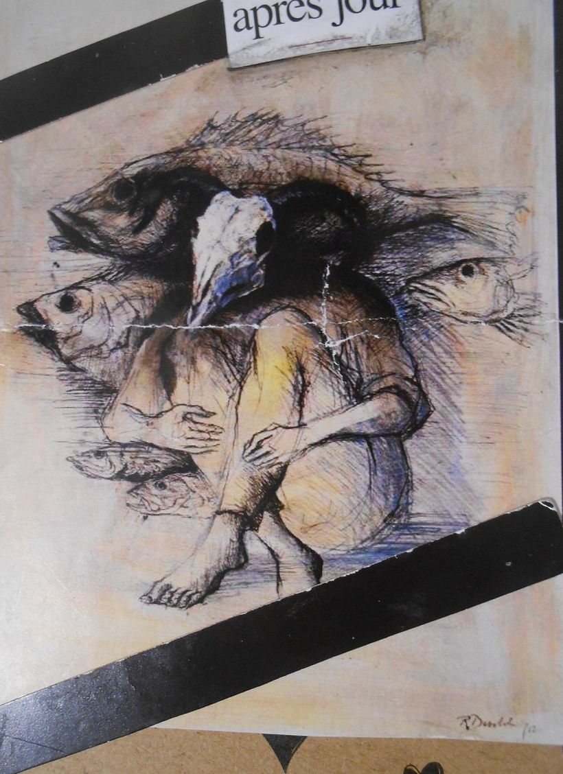 Mon projet du cours :  Collage artistique avec des techniques mixtes 1