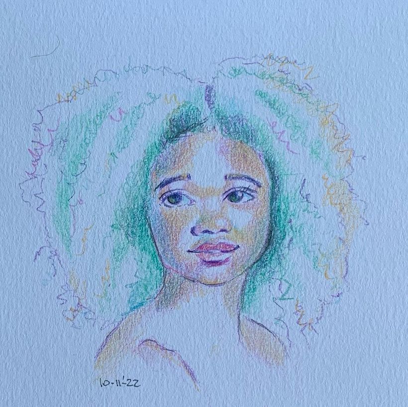 My project for course: Vibrant Portrait Drawing with Colored Pencils 2