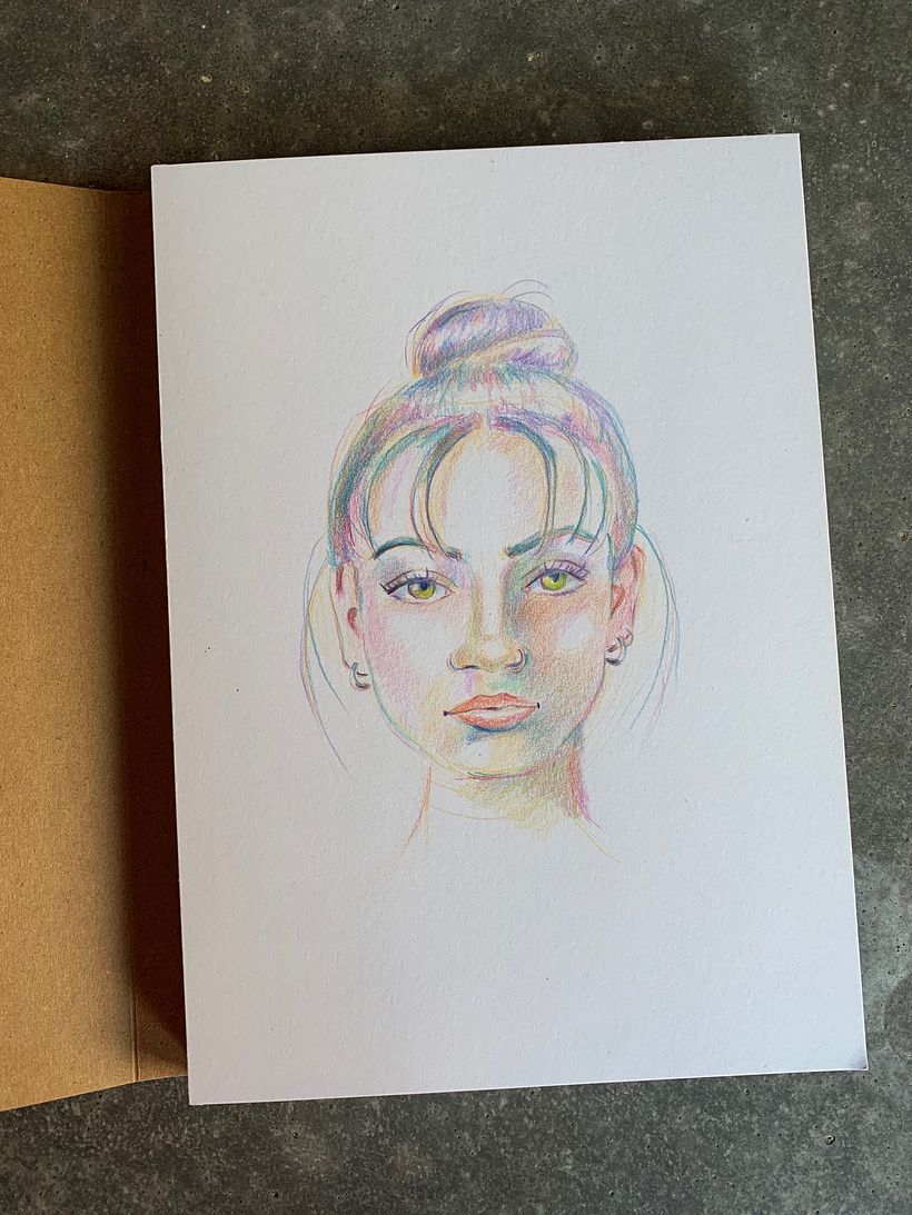 My project for course: Vibrant Portrait Drawing with Colored Pencils 3