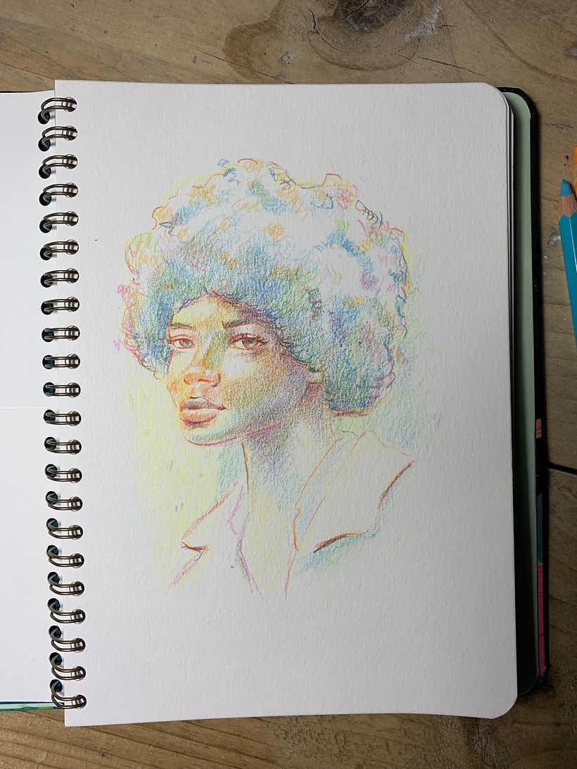 My project for course: Vibrant Portrait Drawing with Colored Pencils 4