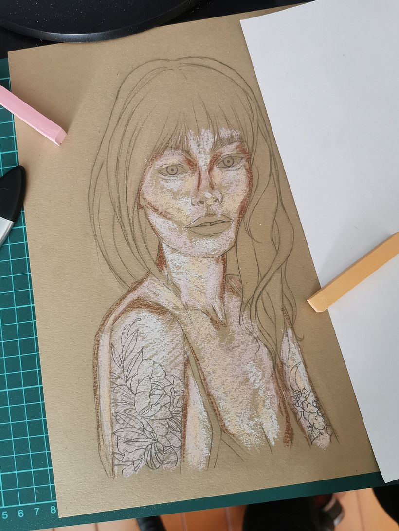Proyecto del curso: Ilustración con pastel y lápices de colores 6