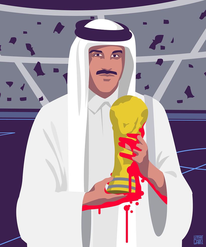 Qatar 2022 World Cup - Illustration for Playboy 2