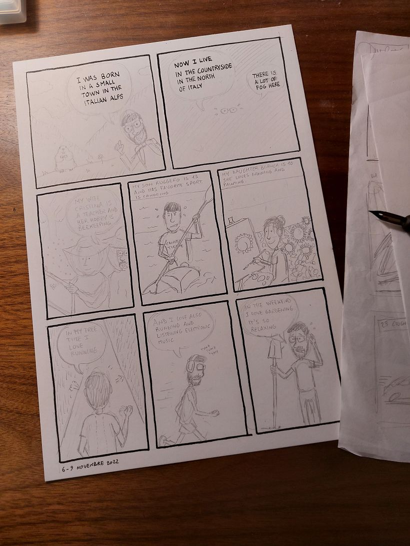 Layout and lettering
