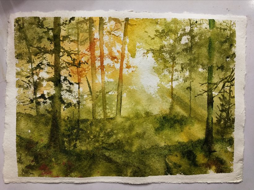 Mi proyecto del curso: Paisajes de ensueño con acuarela: plasma la luz 1