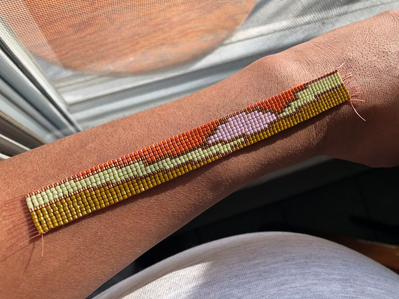 My project for course: Beaded Jewelry Design: Weave Elegant Patterns 1