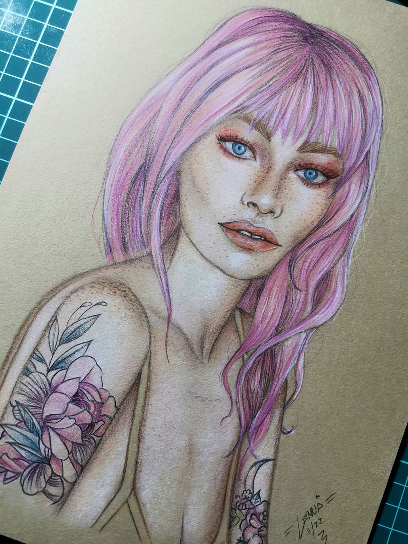 Proyecto del curso: Ilustración con pastel y lápices de colores 12