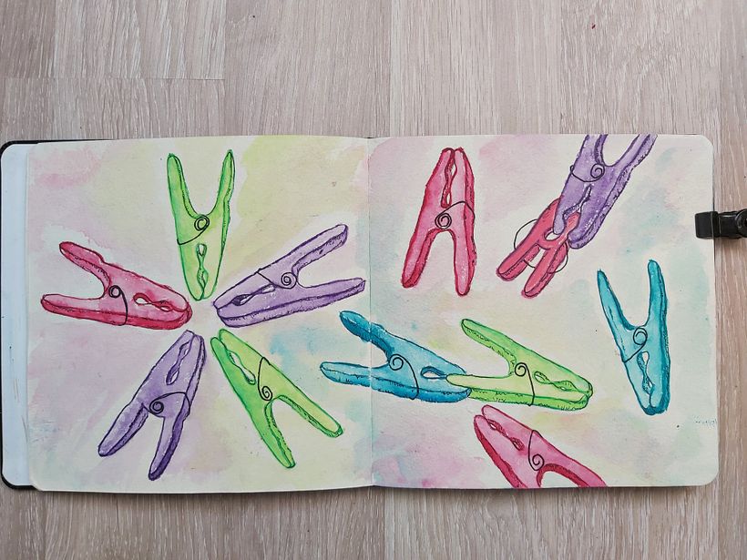 My project for course: Creative Watercolor Sketching for Beginners 3