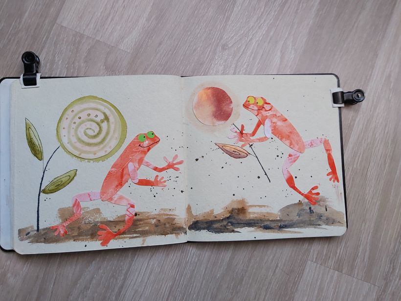 My project for course: Creative Watercolor Sketching for Beginners 9