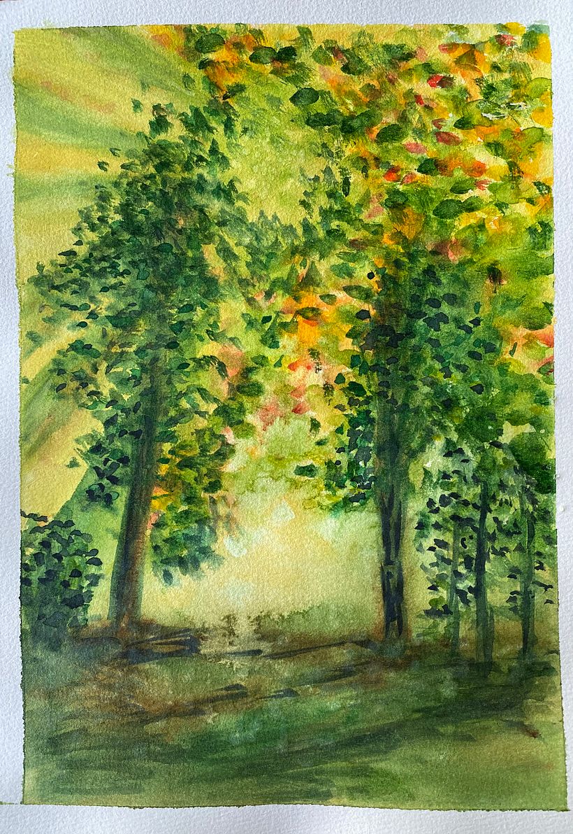 My project for course: Dreamy Watercolor Landscapes: Paint with Light 2