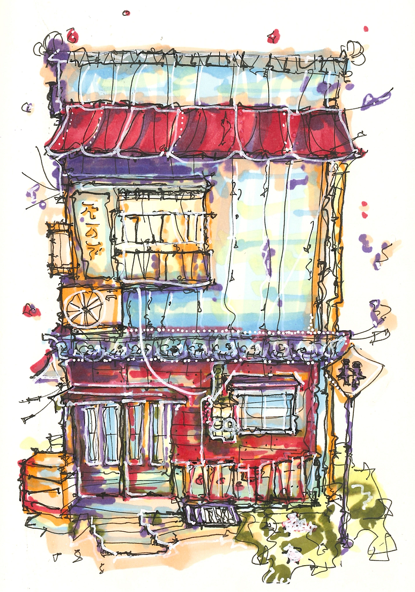 My projects for course: Expressive Architectural Sketching with Colored Markers 8