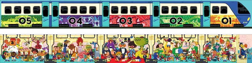 Airport Train colour studies!