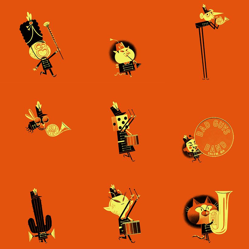Some of the marching band members!