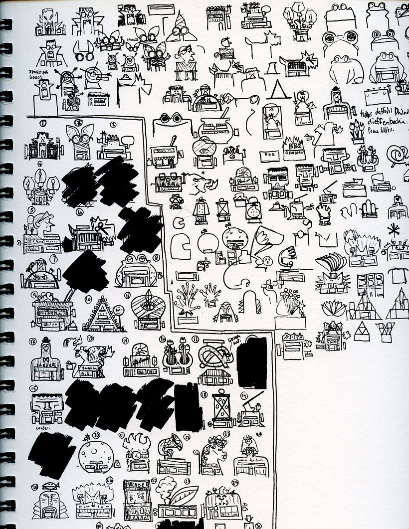 The original sketches.