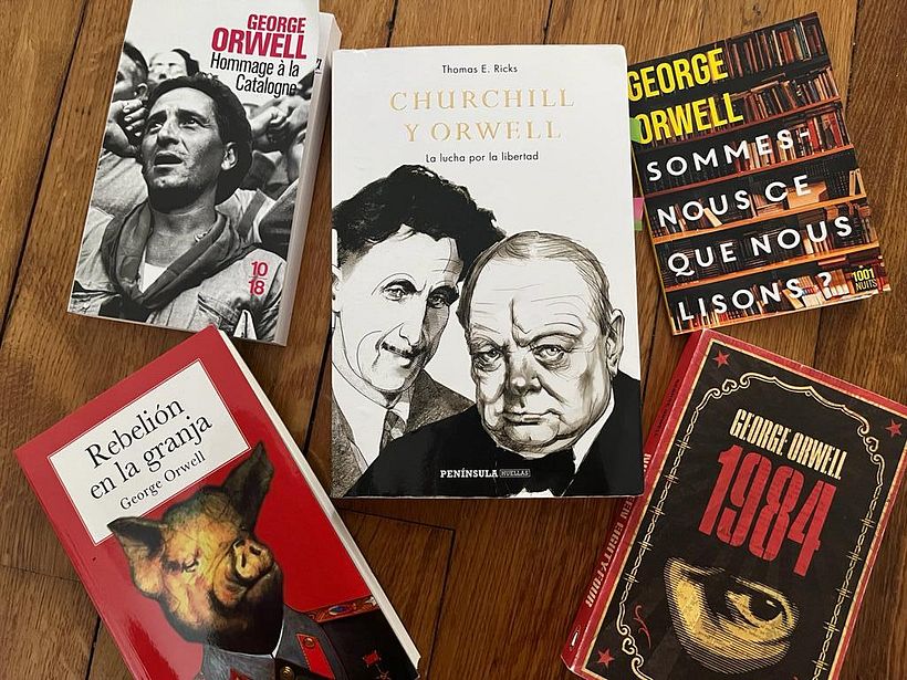 Creación de la escritura del episodio de George Orwell en mi podcast Biblioteca Personal 5