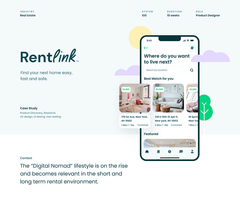 Rentlink - App Design 1