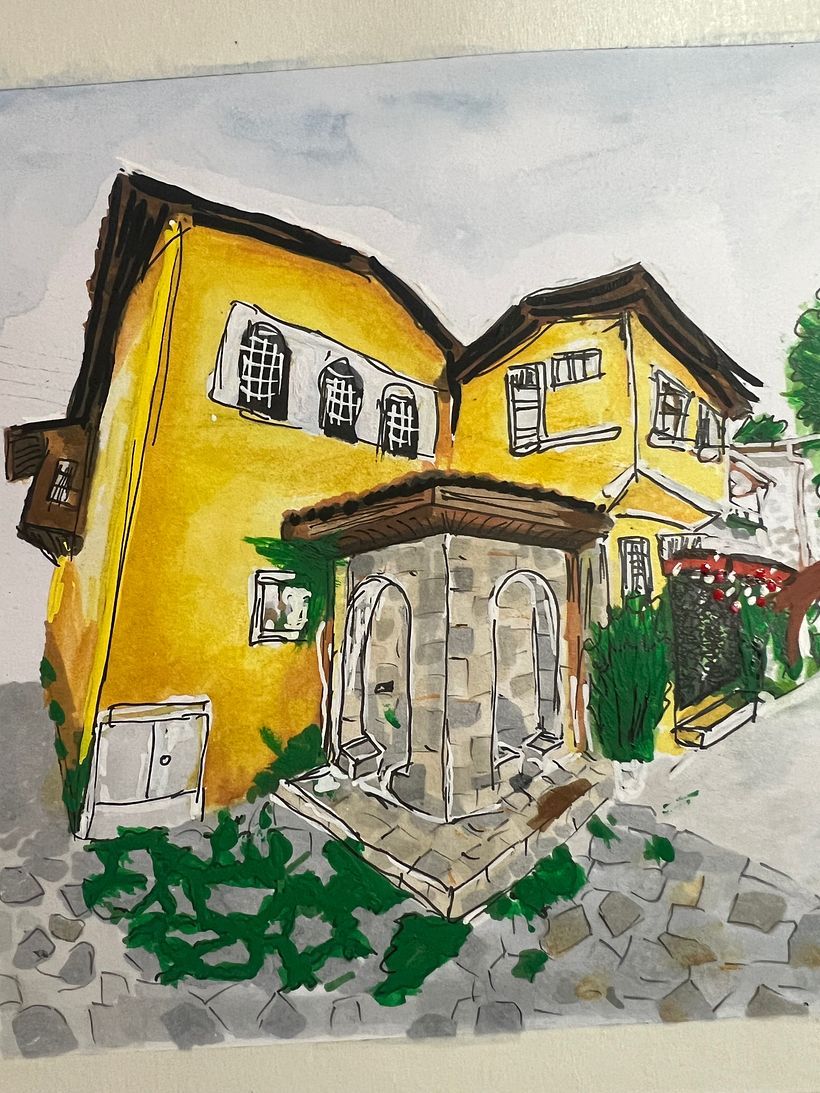 Colored Markers + Acrilic  2