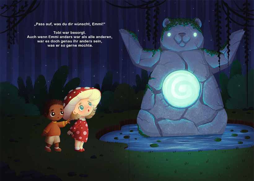 Childrens Book Spread - Wish Bear 1