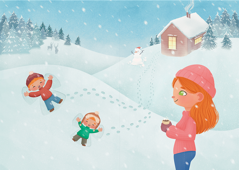 Childrens Book Spread - Winter Wonderland 1
