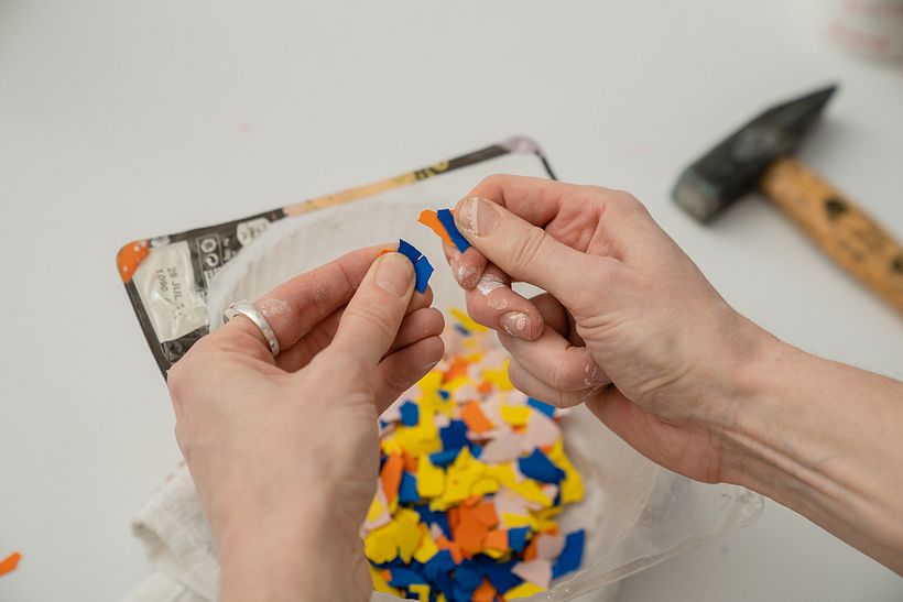 Creating a Terrazzo Home Accessories with Jesmonite Resin 3