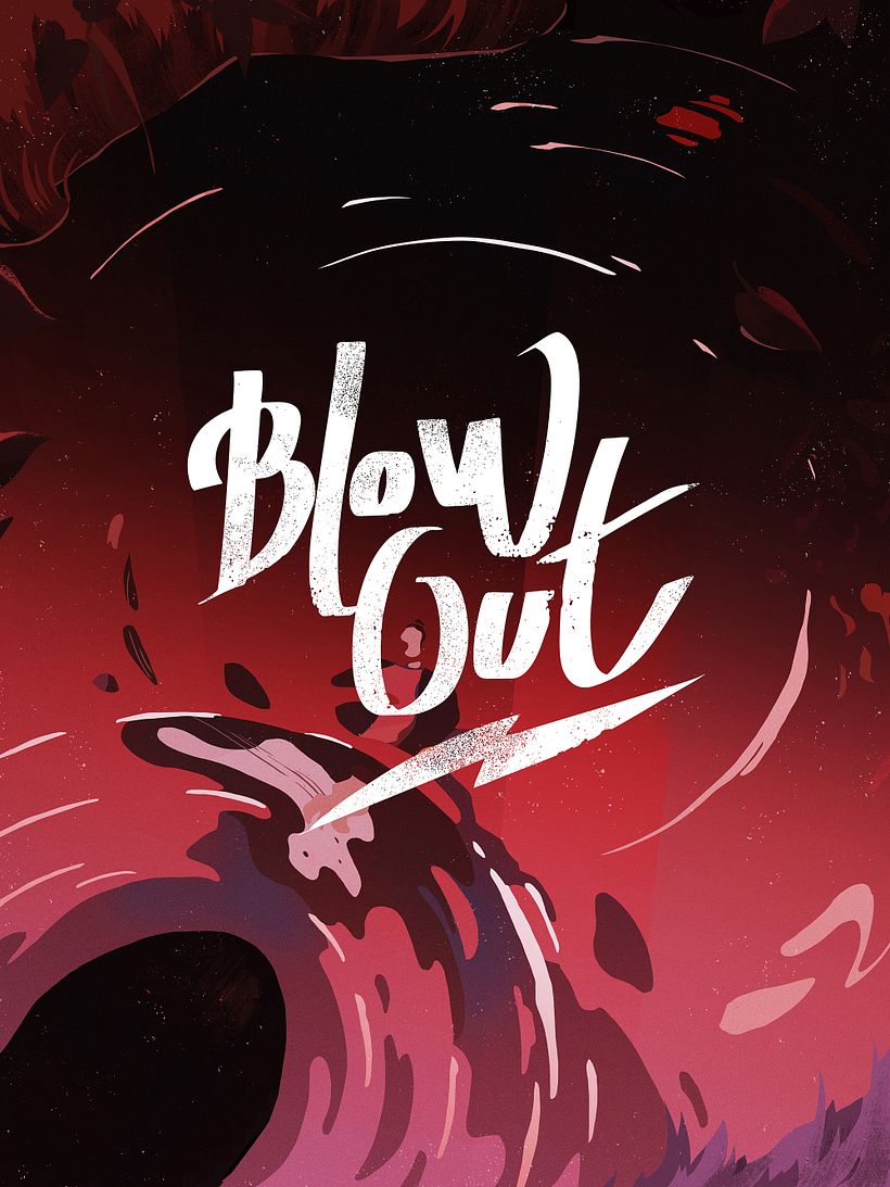 Final lettering with illustration