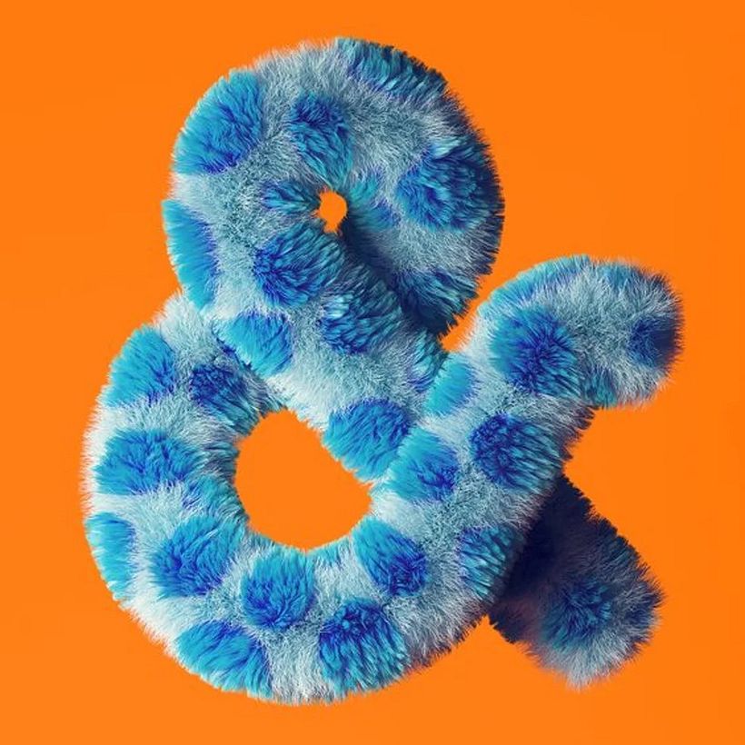 An example of a 2023 design trend showing powerful colors and experimental typography.