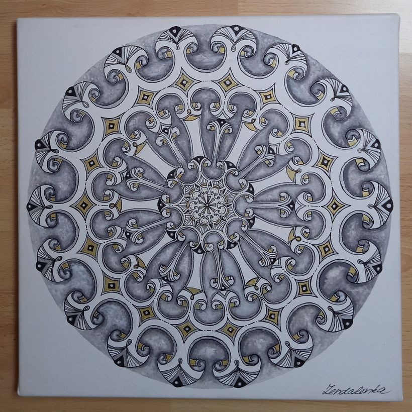 My project for course: Painting Acrylic Mandalas with Professional Techniques 9