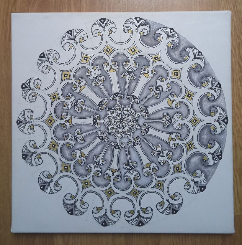 My project for course: Painting Acrylic Mandalas with Professional Techniques 8