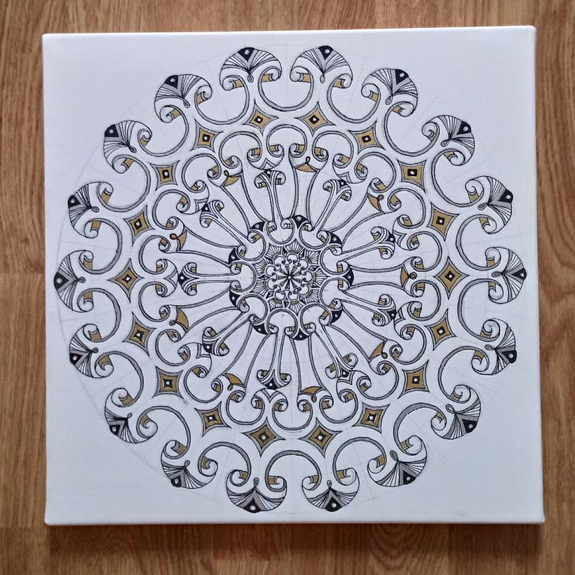 My project for course: Painting Acrylic Mandalas with Professional Techniques 7